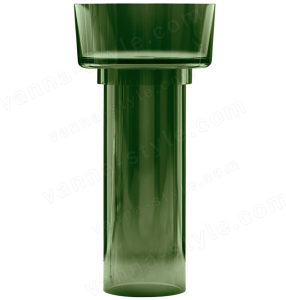 Напольная раковина Abber Kristall AT2702Emerald 45x45, зеленая 45x45, зеленая