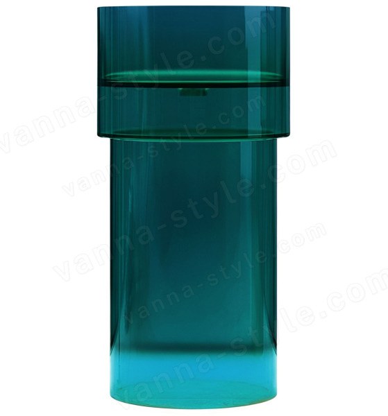 Напольная раковина Abber Kristall AT2701Aquamarin 45x45, бирюзовая 45x45, бирюзовая