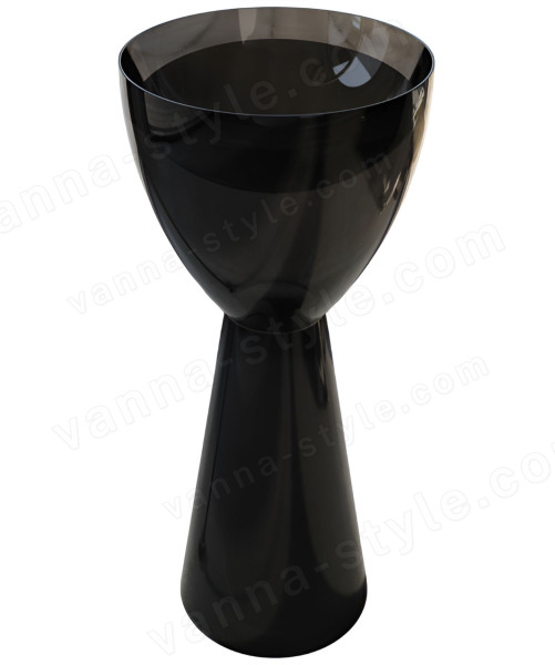 Напольная раковина Abber Kristall AT2703Onyx 45x45, черная 45x45, черная