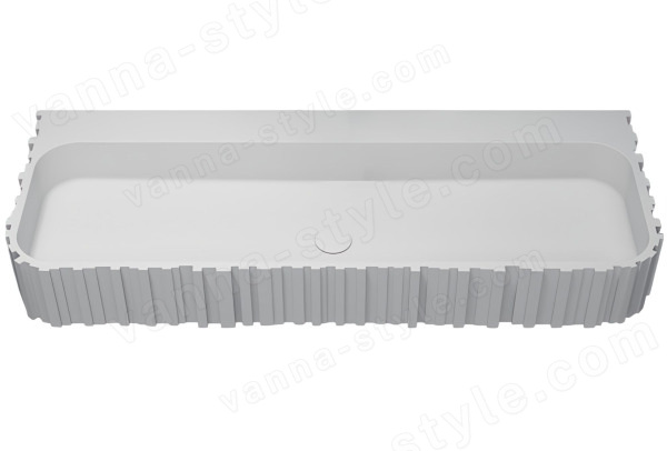 Подвесная раковина Abber Stein AS2652-0.8 80x45 из искусственного камня 80x45 из искусственного камня, белая