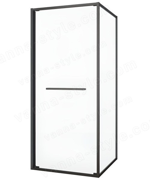 Душевой уголок Black&amp;White S1120-9090GM 90x90, профиль оружейная сталь