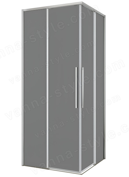 Душевой уголок Black&amp;White S1220-9090N-GG 90x90, профиль никель стекло графит