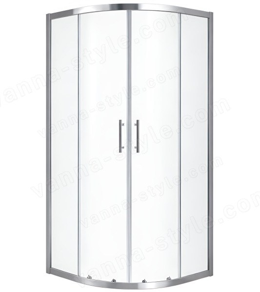 Душевой уголок Black&White Stellar Wind S101-1000 100x100, профиль хром
