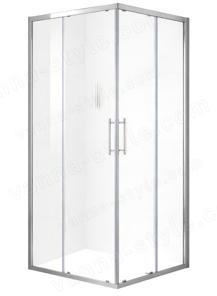 Душевой уголок Black&amp;White Stellar Wind S102-900 90x90, профиль хром