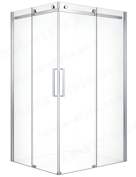 Душевой уголок Black&White Stellar Wind S202-9090 90x90, профиль хром