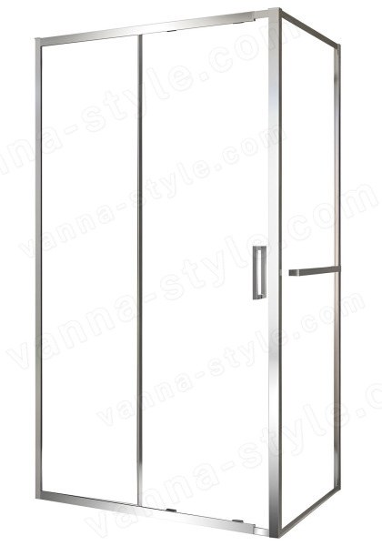Душевой уголок Black&amp;White Stellar Wind SX715 150x90, профиль хром