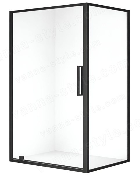 Душевой уголок Black&amp;White Stellar Wind S877-900 90x90, профиль черный