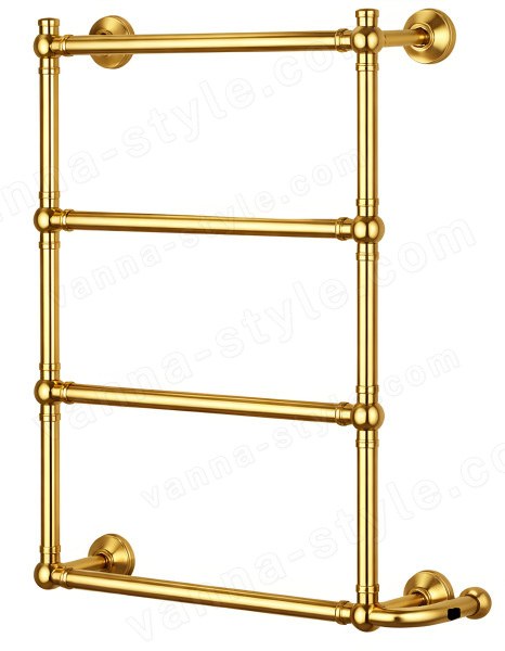 Полотенцесушитель электрический Margaroli Armonia 9-542-4 BOX 95425504GOB 55x83, золото 55x83, золото