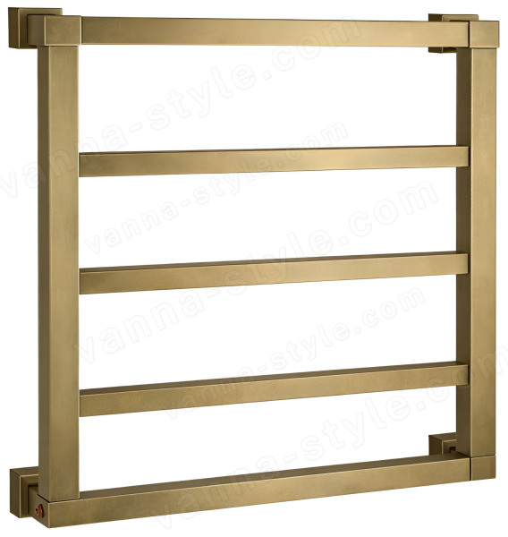Полотенцесушитель электрический Margaroli Quadri 810-3 81034704ORB 52x52, бронза 52x52, бронза