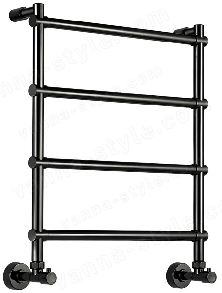Полотенцесушитель водяной Margaroli Sole 4424704(26)PO 50x72, черный 50x72, черный