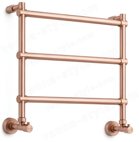 Полотенцесушитель водяной Margaroli Sole 4423703PGN 54x54, золото розовое 54x54, золото розовое