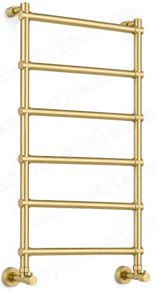 Полотенцесушитель водяной Margaroli Sole 4423706BGON 40x108, золото 40x108, золото