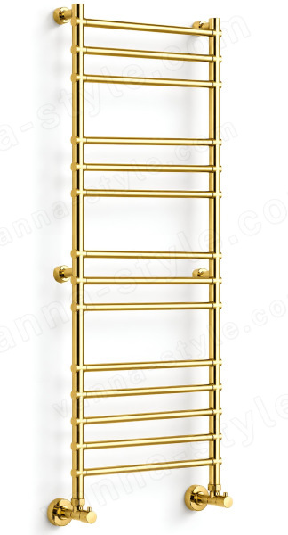 Полотенцесушитель водяной Margaroli Sole 4643714GON 40x140, золото 40x140, золото