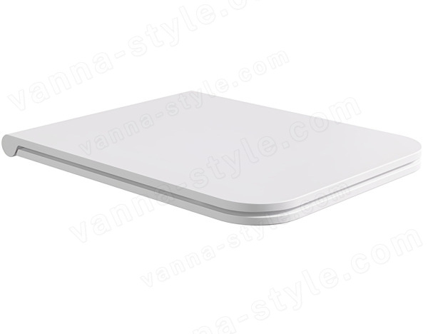 Сиденье для унитаза Alice Hide MC3101SQS, белое , белое
