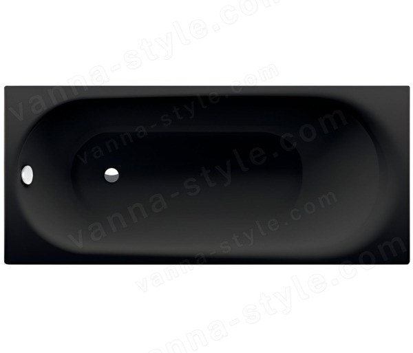 Стальная ванна Bette Comodo 1251-035 180x80 с шумоизоляцией, черная 180x80 с шумоизоляцией, черная матовая