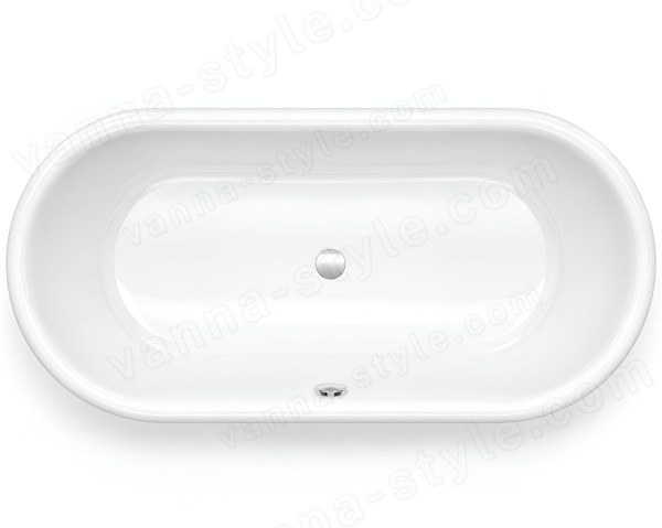 Стальная ванна Bette Lux Oval 3465-000PLUS 170x75 c шумоизоляцией 170x75 c шумоизоляцией, белая