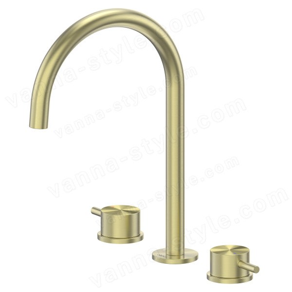 Смеситель для раковины Abber Wasser Kreis 316 AF8108BG-M, золото брашированное, золото брашированное
