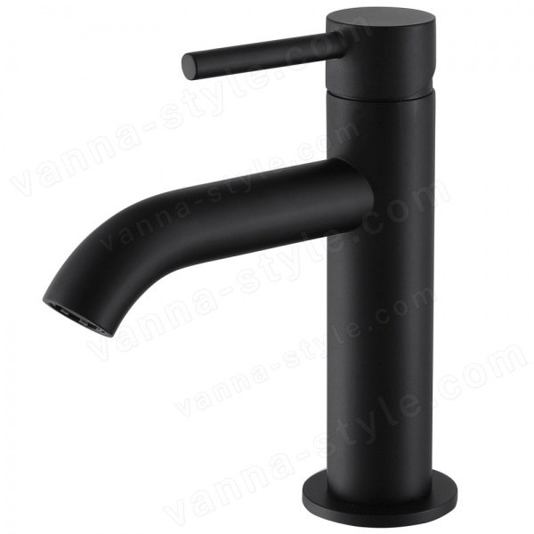 Смеситель для раковины Abber Wasser Kreis AF8110B, черный матовый, черный матовый