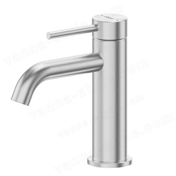 Смеситель для раковины Abber Wasser Kreis 316 AF8110BST, сталь брашированная, сталь брашированная