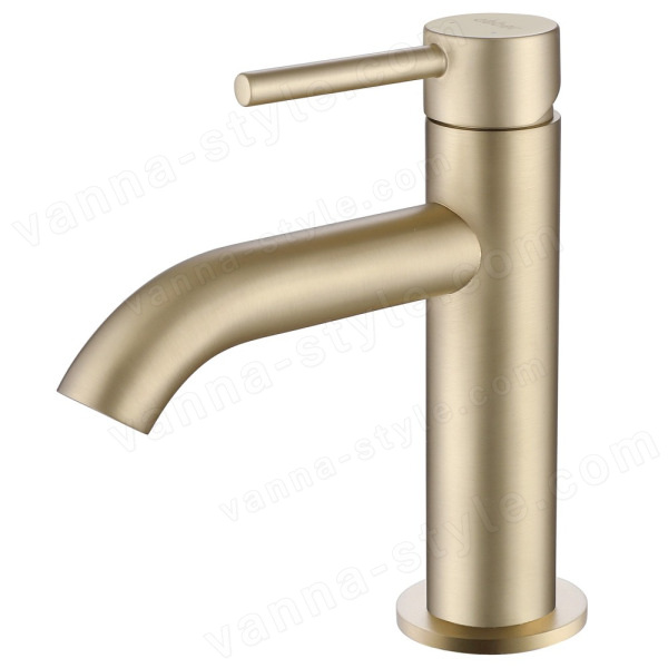Смеситель для раковины Abber Wasser Kreis AF8110G, золото матовое, золото матовое