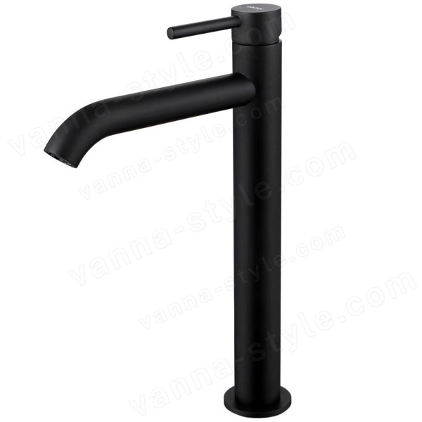 Смеситель для раковины Abber Wasser Kreis AF8111B, черный матовый, черный матовый