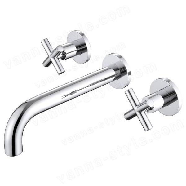 Встраиваемый смеситель для раковины Abber Wasser Kreis AF81121, хром, хром
