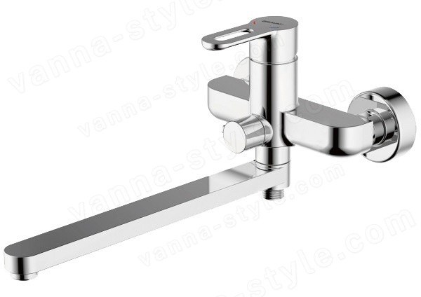 Смеситель для ванны Bravat Stream-D F637163C-01A, хром, хром