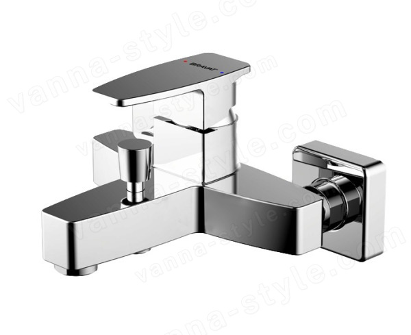 Смеситель для ванны Bravat Riffle F672106C-01, хром, хром