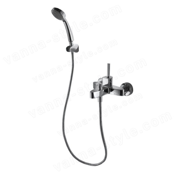 Смеситель для ванны Bravat Spring F679113C-B с лейкой, хром с лейкой, хром