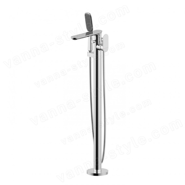Напольный смеситель для ванны Bravat Gina F665104C-B3-ENG, хром, хром