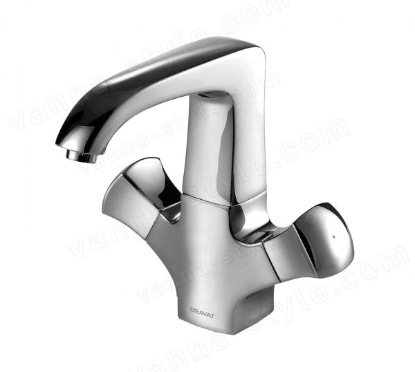 Смеситель для раковины Bravat Whirlpool F178112C, хром, хром