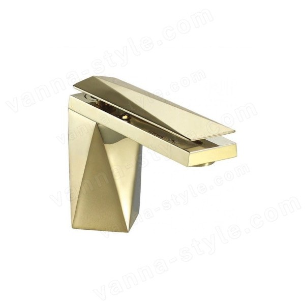 Смеситель для раковины Bravat Diamond F118102G-1-ENG, золото