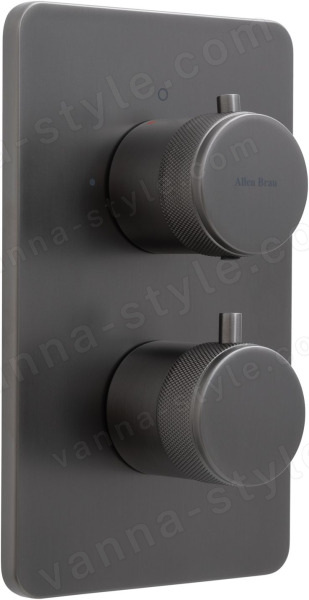 Встраиваемый смеситель для ванны Allen Brau Priority 5.31213-MG, графит брашированный, Сталь