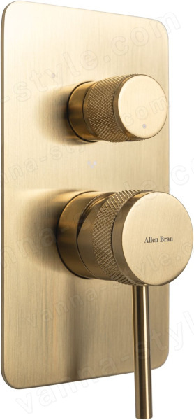 Встраиваемый смеситель для ванны Allen Brau Priority 5.31A11-GB, золото брашированное