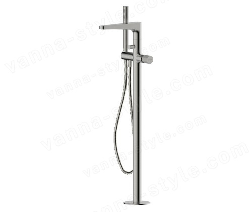 Напольный смеситель для ванны WasserKraft Tauber 6400 6421 с лейкой, никель