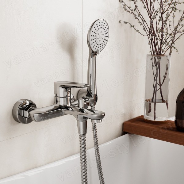 Смеситель для ванны WasserKraft Vils 5600 5601 с лейкой, хром