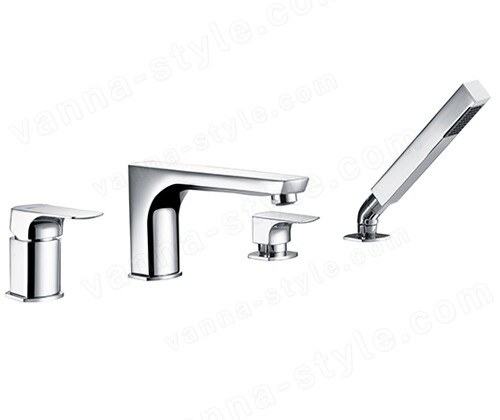 Смеситель на борт ванны WasserKraft Salm 2700 2755 с лейкой, хром