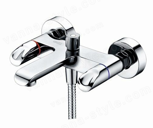 Смеситель для ванны WasserKraft Lossa 1200 1201 с лейкой, хром