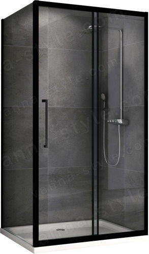 Душевой уголок Abber Schwarzer Diamant AG30100BH-S60B 100x60 раздвижной 100x60 раздвижной, профиль черный