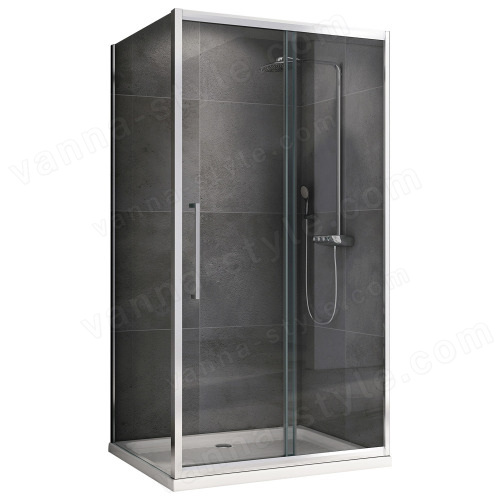 Душевой уголок Abber Schwarzer Diamant AG30100H-S70 100x70 раздвижной,  100x70 раздвижной, профиль хром