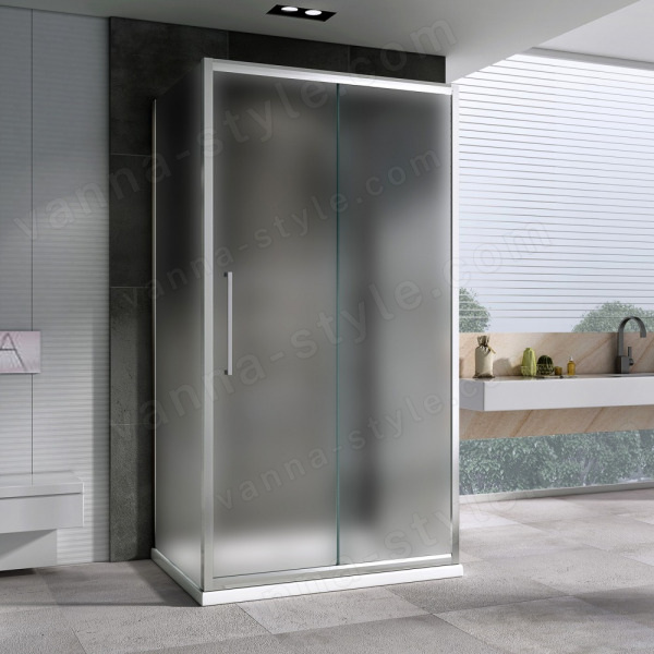 Душевой уголок Abber Schwarzer Diamant AG30130MH-S50M-S50M 130x50 раздв 130x50 раздвижной, профиль хром