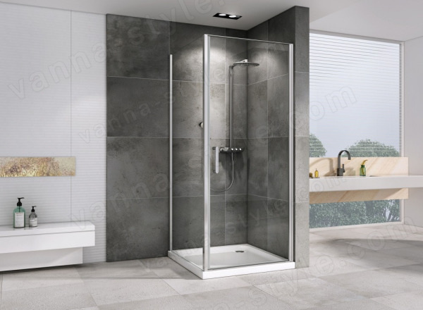 Душевой уголок Abber Sonnenstrand AG04060-S90 60x90 распашной, профиль 60x90 распашной, профиль хром