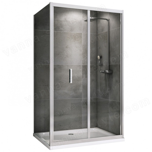 Душевой уголок Abber Sonnenstrand AG07120-S75 120x75 складной, профиль 120x75 складной, профиль хром