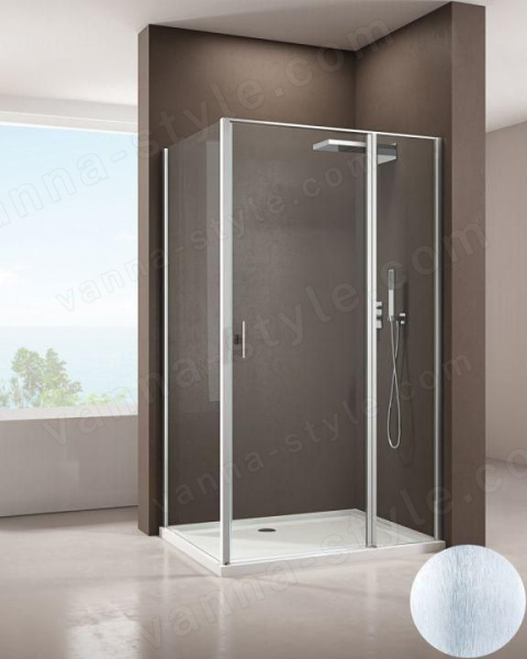 Душевой уголок Allen Brau Priority 3.31005.BA+3.31020.BA 100x100 распашной, , профиль серебро