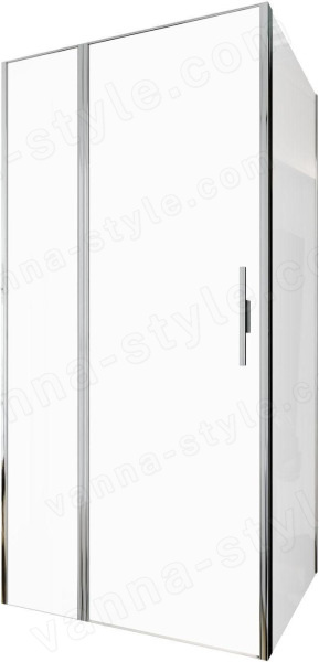 Душевой уголок Allen Brau Priority 3.31004.00+3.31013.00 100x80 распашной, п, профиль хром