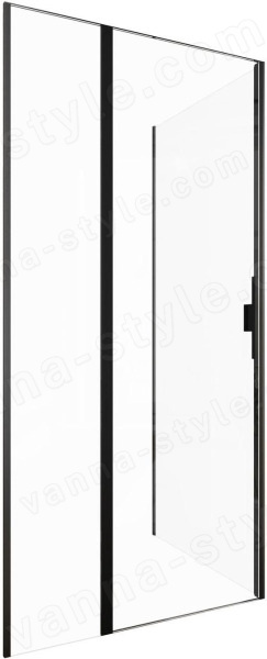 Душевой уголок Allen Brau Priority 3.31006.BBA+3.31015.BBA 100x80 распашной,, профиль черный