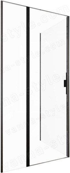 Душевой уголок Allen Brau Priority 3.31006.BBA+3.31018.BBA 100x90 распашной,, профиль черный