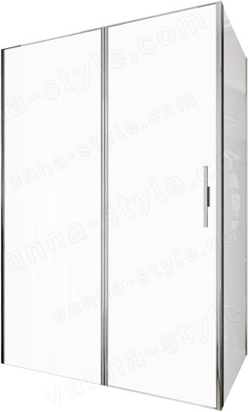 Душевой уголок Allen Brau Priority 3.31034.00+3.31040.00 140x80 распашной, п, профиль хром
