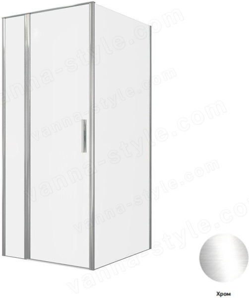 Душевой уголок Allen Brau Priority 3.31025.00+3.31046.00 90x100 распашной, п, профиль хром