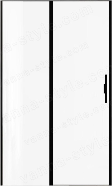 Душевая дверь Allen Brau Priority 3.31033.BBA 120x200 распашная, профиль че 120x200 распашная, профиль черный браш